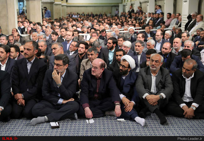 دیدار رئیس و نمایندگان مجلس شورای اسلامی با رهبر معظم انقلاب