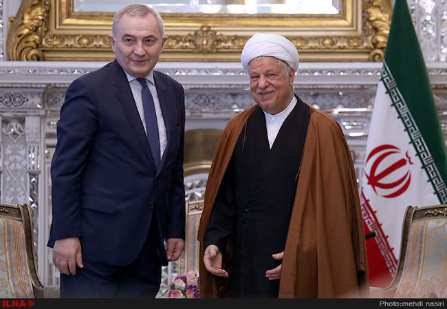 دیدار وزیر خارجه رومانی با آیت الله هاشمی رفسنجانی رئیس مجمع تشخیص م