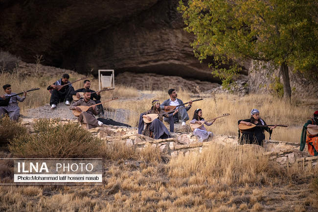 جشن مهرگان در غار کرفتو دیواندره 