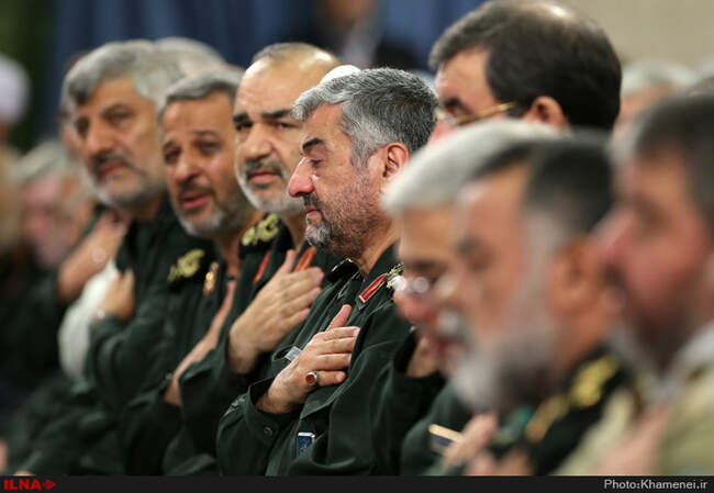 دیدار فرماندهان سپاه پاسداران انقلاب اسلامی‌ با حضرت آیت‌الله خامنه‌ای