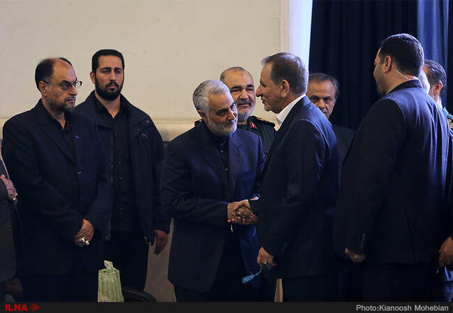 مراسم ترحیم پدر سردار سلیمانی