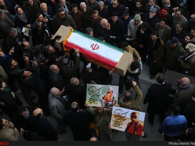 مراسم تشییع پیکر محمد علی اینانلو