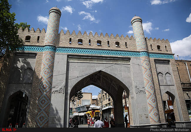 ورودی پیاده راه  تاریخی تربیت