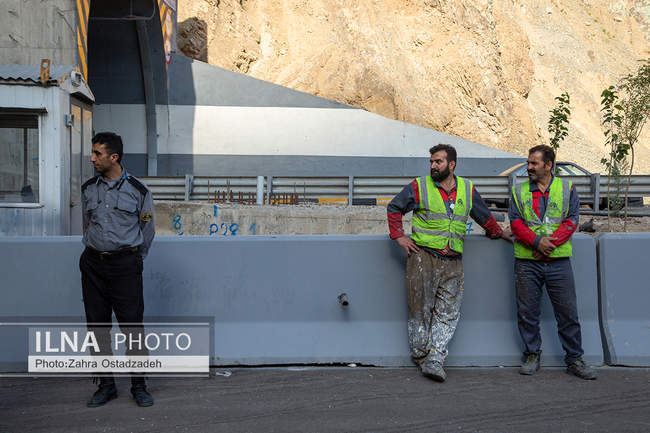 بازدید رئیس بنیاد مستضعفان از باند شرقی فاز ۲ آزادراه تهران شمال