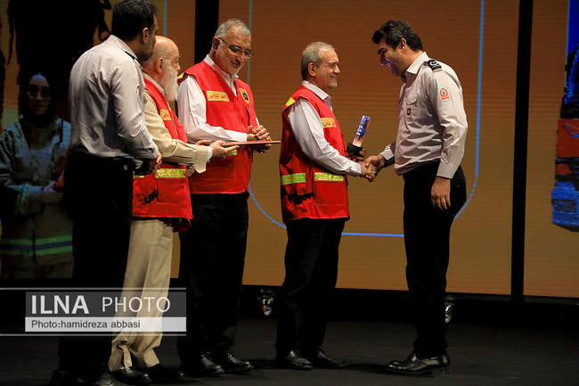 مراسم گرامیداشت روز آتش‌نشان با حضور رئیس‌جمهور