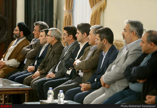 دیدار جمعی از مورخین، استادان و دانشجویان رشته تاریخ در دانشگاه‌های