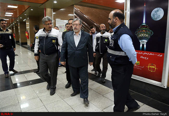 بازدید سرخو از شرکت بهره برداری مترو تهران
