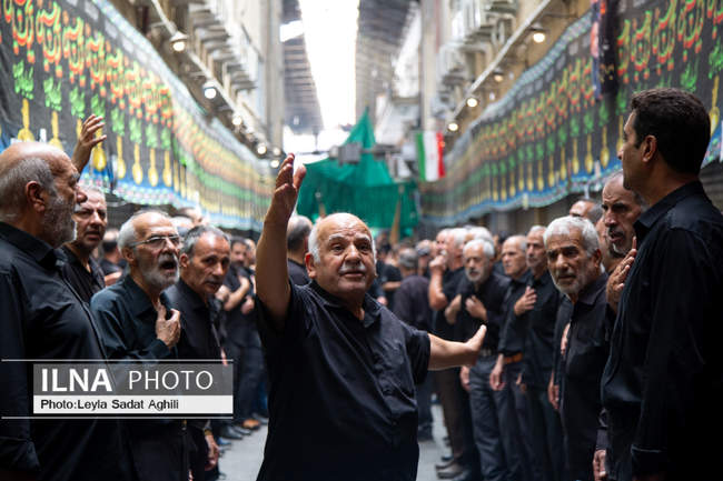 عزاداری تاسوعای حسینی در بازار تهران