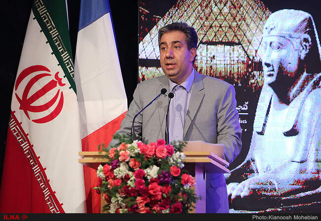 تصاویری از افتتاحیه «لوور در تهران» با حضور وزیر خارجه فرانسه