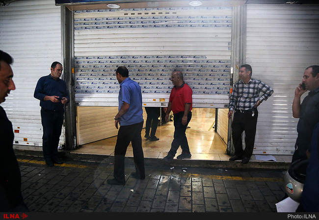 اعتراض بازاریان تهران به وضعیت اقتصادی