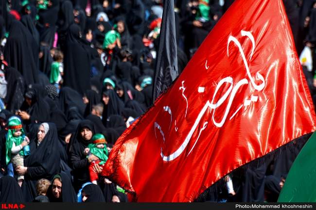 مراسم شیرخوارگان حسینی در حرم مطهر رضوی