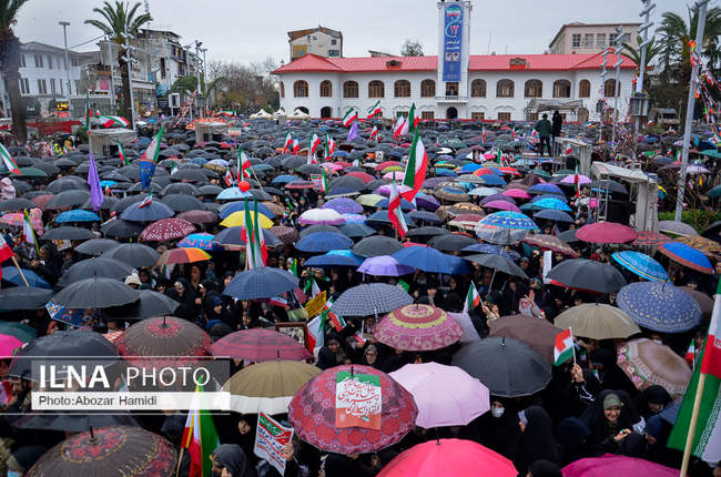 راهپیمایی 22 بهمن در استان گیلان ( رشت )