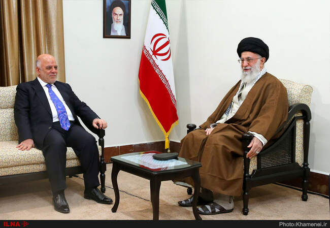 دیدار حیدر العبادی نخست‌وزیر عراق با مقام معظم رهبری