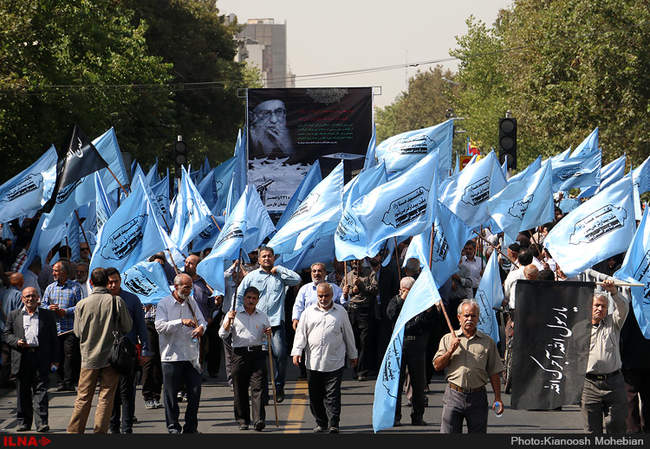 مراسم تشییع پیکر جان‌ باختگان فاجعه منا در تهران/2