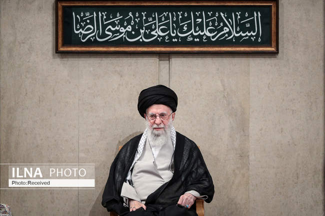 حضور و سخنرانی رهبر انقلاب در مراسم عزاداری شهادت امام رضا علیه‌الس
