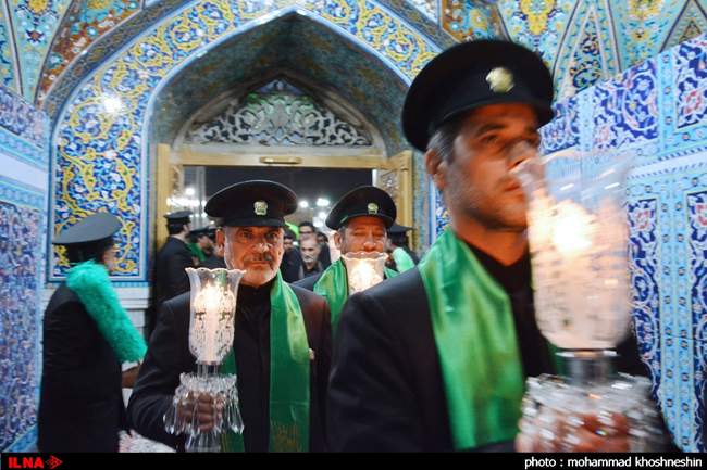 مراسم شام غریبان در حرم مطهر رضوی