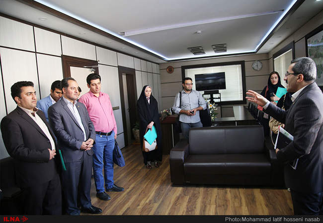 بازدید خبرنگاران استان کردستان از کارخانه لبنیات دام بفرین کردستان 