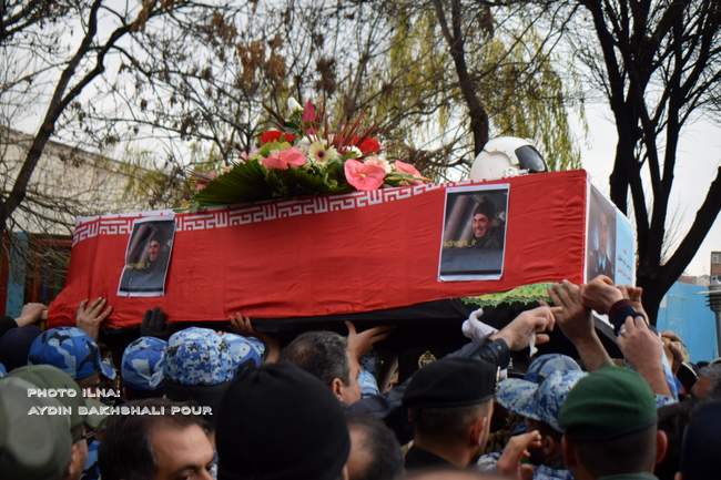 تشییع پیکر شهید خلبان محمرضا رحمانی از دریچه دوربین ایلنا