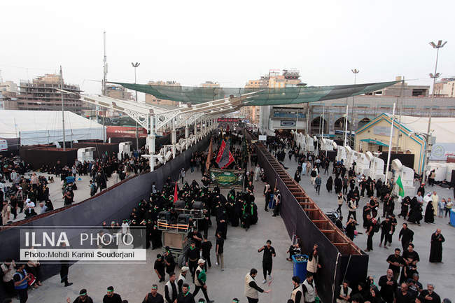  دسته جات عزاداری در اربعین حسینی در بین‌الحرمین 