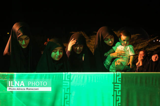 مراسم وداع با پیکر ١٥٠ شهید ٨ سال جنگ تحمیلی