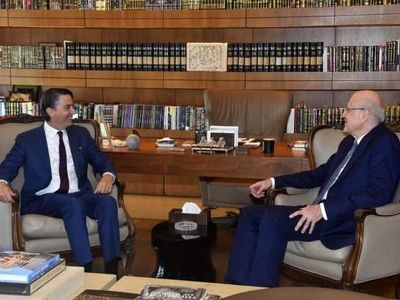 دیدار نخست‌وزیر پیشبرد امور لبنان با فرستاده رئیس‌جمهوری آمریکا 