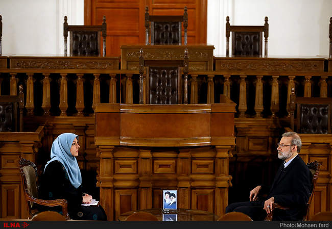گفتگوی خبری علی لاریجانی به مناسبت روز مجلس
