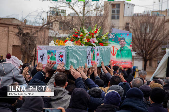 تشییع پیکر شهید مقاومت ملی در قزوین به روایت تصویر