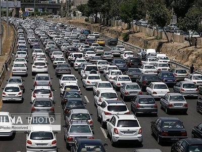 ترافیک سنگین در آزادراه قزوین-کرج-تهران