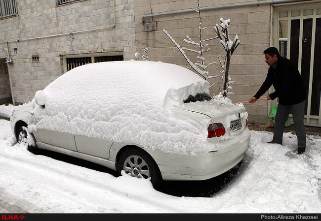 بارش برف پاییزی در تهران