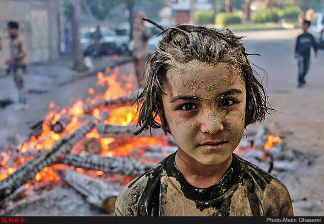 آیین گل مالی عاشورای حسینی در لرستان
