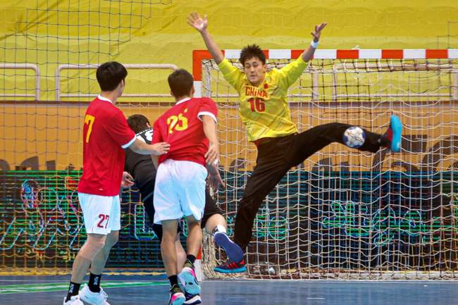  گزارش تصویری دیدار هندبال تاشکند ازبکستان ۲۵ - جونیور چین ۲۵