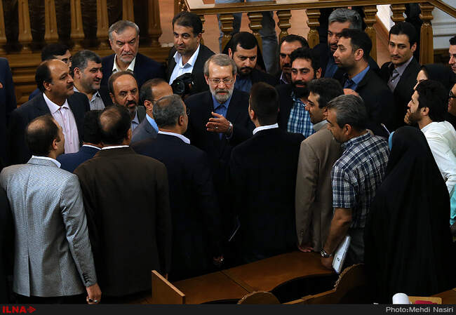 نشست خبری رئیس مجلس شورای اسلامی 