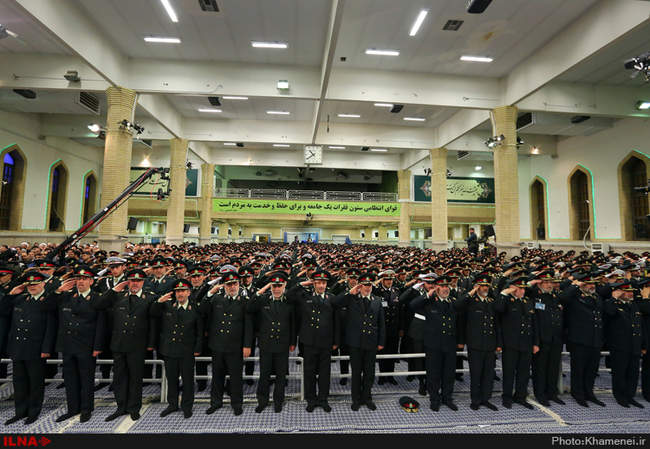 دیدار فرماندهان نیروی انتظامی با فرمانده کل قوا