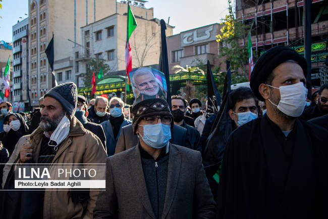 تشییع باشکوه پیکر‌های مطهر ۱۵۰ شهید گمنام در تهران/۲