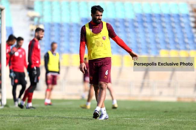 گزارش تصویری: تمرینات سرخ پوشان با حضور ستاره جدید