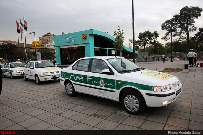 رژه خودرویی پلیس راه آهن 