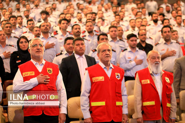 مراسم گرامیداشت روز آتش‌نشان با حضور رئیس‌جمهور