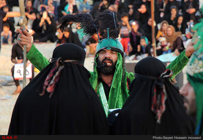 تعزیه حضرت عباس (ع) در بخش اسیر شهرستان مُهر استان فارس