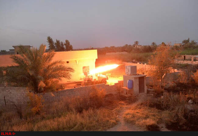 مبارزه نیروهای نظامی عراق در نزدیکی فلوجه