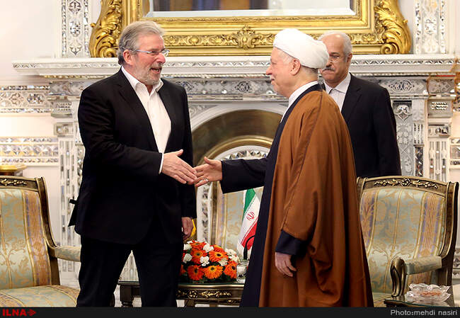 دیدار آیت الله هاشمی رفسنجانی با هارس دی پارتلئو رئیس مجلس لوکزامبورگ