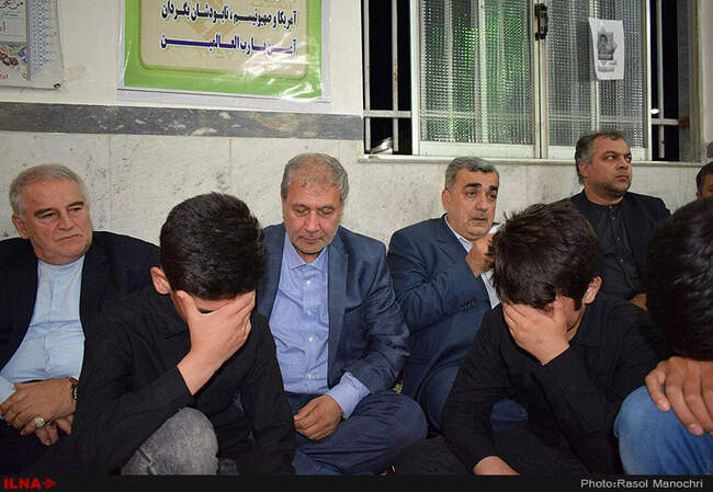 دیدار وزیر کار با خانواده های جانباختگان حادثه معدن آزادشهر
