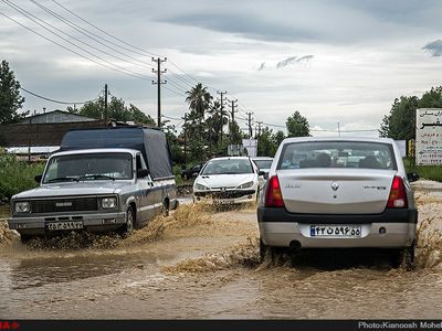بارش باران و آبگرفتگی در شمال کشور