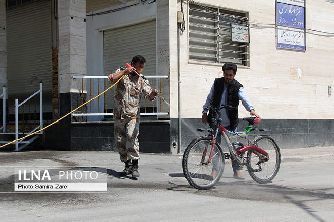 ضدعفونی معابر توسط ارتش