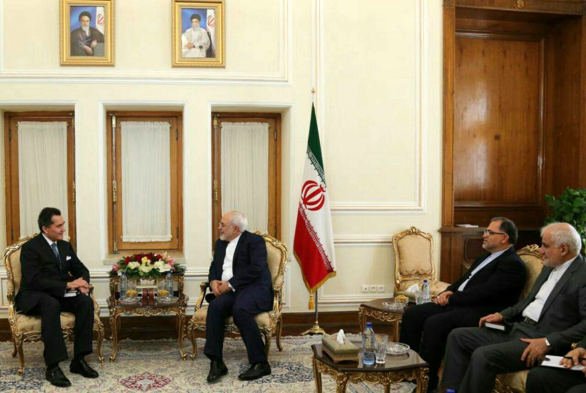 دیدار خداحافظی سفیر مکزیک در تهران با ظریف + تصویر