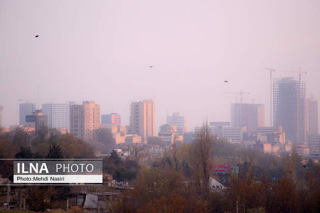 مه گرفتگی در تهران