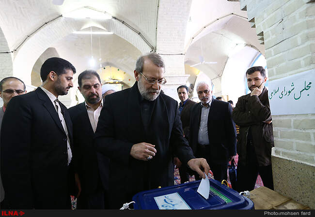حضور دکتر لاریجانی در انتخابات مجلس شورای اسلامی و مجلس خبرگان رهبری