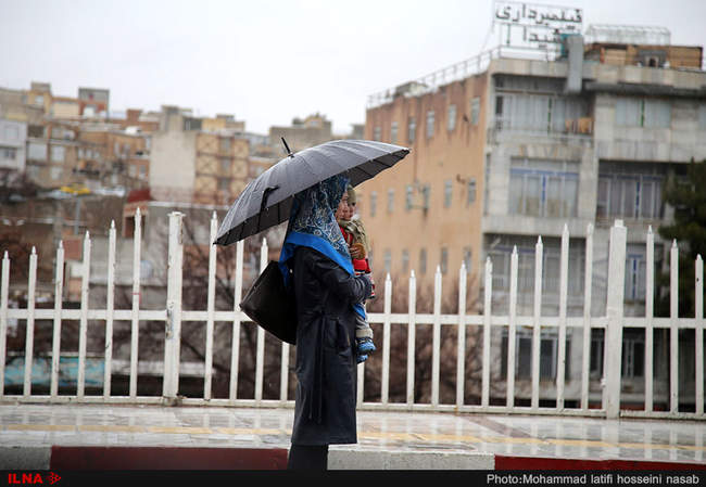 روز بارانی سنندج