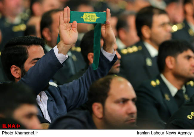 دیدار فرماندهان نیروی انتظامی جمهوری اسلامی با رهبر معظم انقلاب