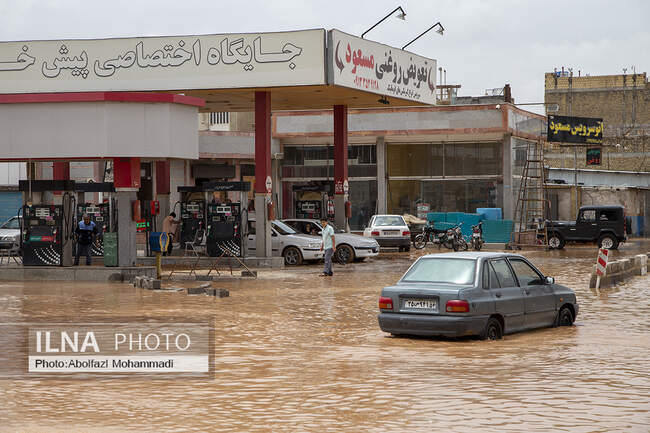 سیل در یزد