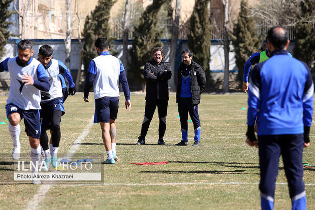 تمرین تیم فوتبال استقلال تهران